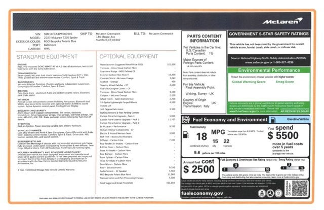 2023 McLaren 720S Spider Performance