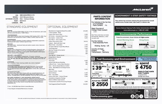 2023 McLaren Artura Vision