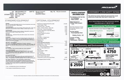 2023 McLaren Artura TechLux