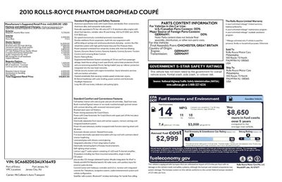 2010 Rolls-Royce Phantom Drophead Coupe 
