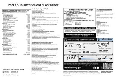 2022 Rolls-Royce Black Badge Ghost Black Badge