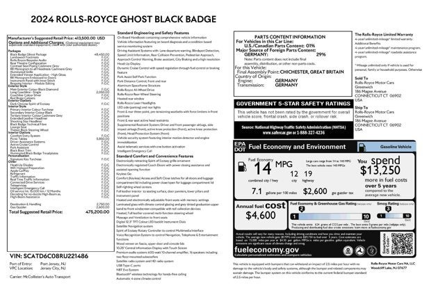 2024 Rolls-Royce Black Badge Ghost Black Badge