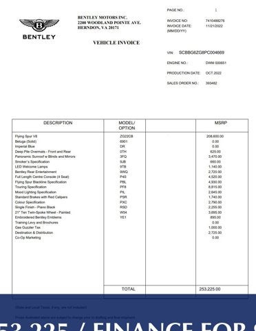 2023 Bentley Flying Spur V8