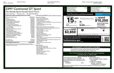 2023 Bentley Continental GT Speed