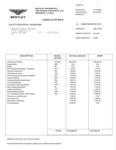 2023 Bentley Continental GT Speed