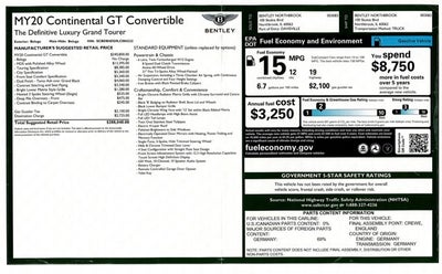 2020 Bentley Continental GTC