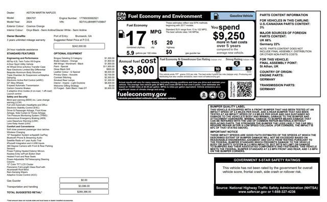 2024 Aston Martin DBX 707