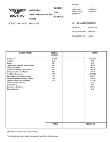 2021 Bentley Bentayga V8