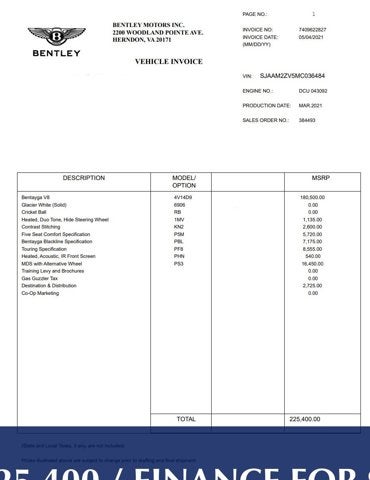 2021 Bentley Bentayga V8