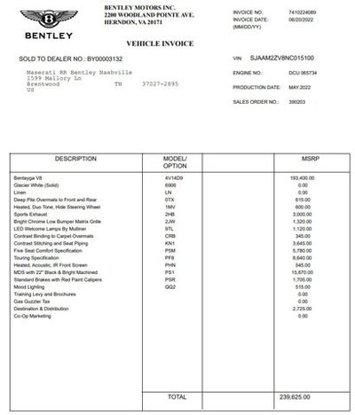 2022 Bentley Bentayga V8