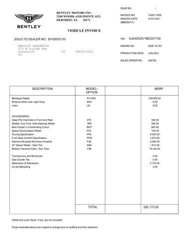 2021 Bentley Bentayga Speed