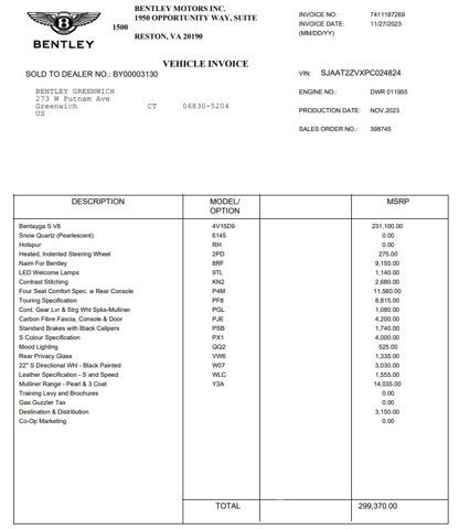 2023 Bentley Bentayga S V8