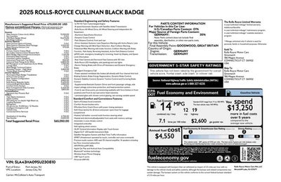 2025 Rolls-Royce Black Badge Cullinan Black Badge
