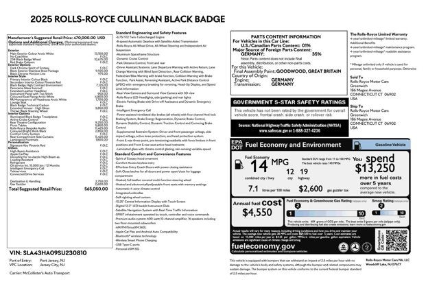 2025 Rolls-Royce Black Badge Cullinan Black Badge
