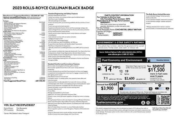 2023 Rolls-Royce Black Badge Cullinan Black Badge