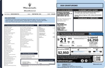 2026 Maserati GranTurismo 