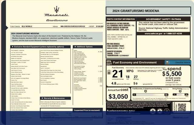 2024 Maserati GranTurismo Modena