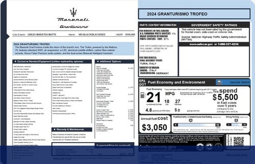 2024 Maserati GranTurismo Trofeo
