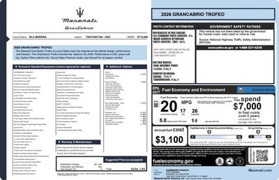 2026 Maserati GranCabrio Trofeo