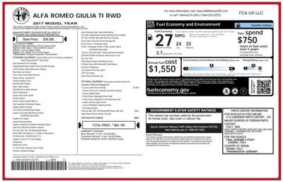 2017 Alfa Romeo Giulia Ti