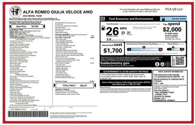 2022 Alfa Romeo Giulia Veloce