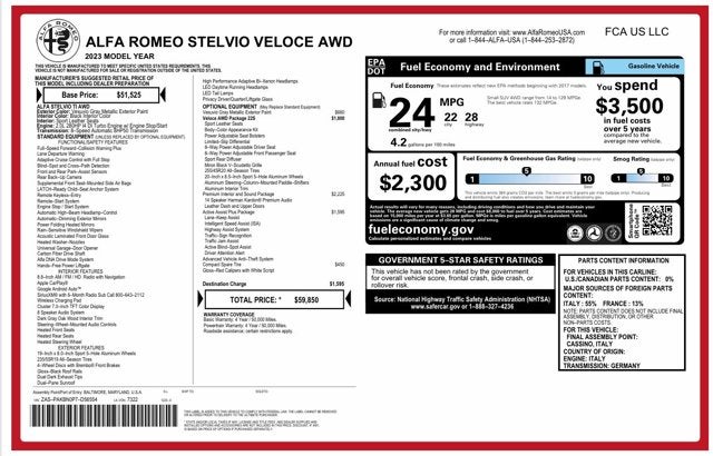 2023 Alfa Romeo Stelvio Veloce