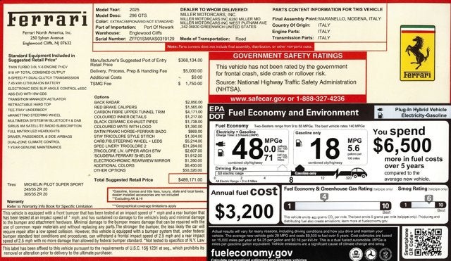2025 Ferrari 296 GTS Base