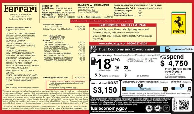 2017 Ferrari California T Base