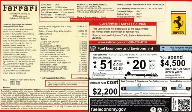 2023 Ferrari SF90 Stradale Base