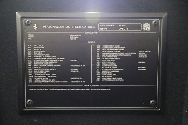 2025 Ferrari 296 GTB Base