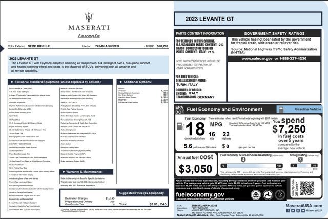 2023 Maserati Levante GT