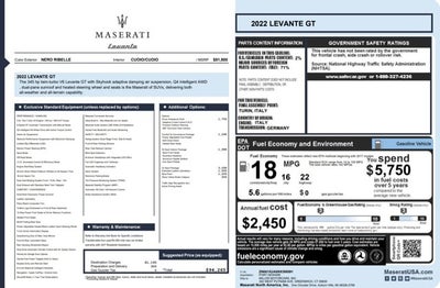 2022 Maserati Levante GT