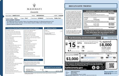 2019 Maserati Levante Trofeo
