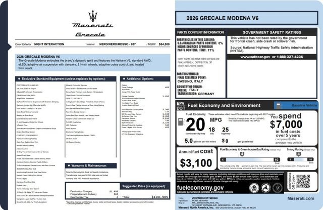 2026 Maserati Grecale Modena