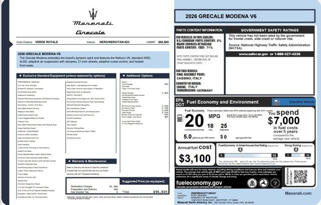 2026 Maserati Grecale Modena