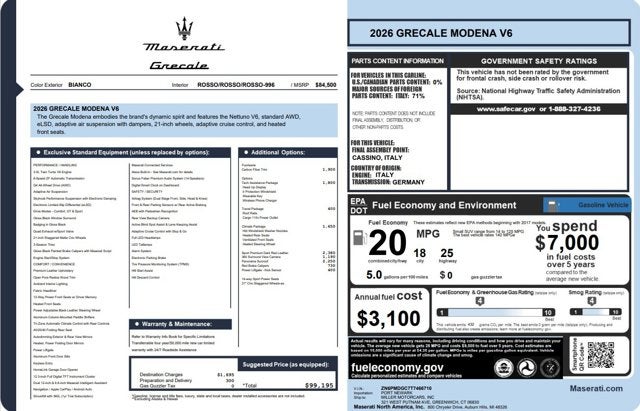 2026 Maserati Grecale Modena