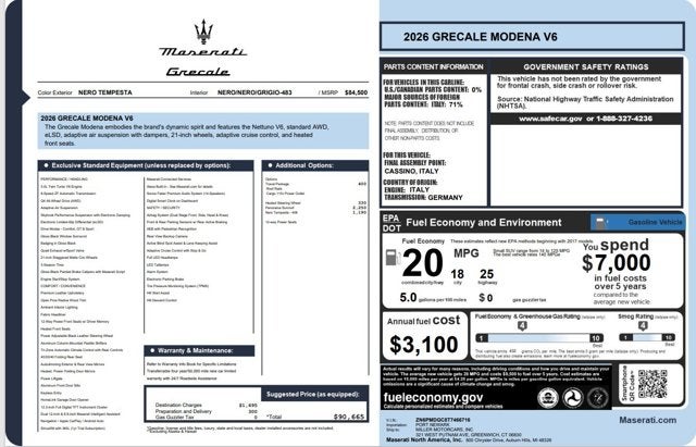 2026 Maserati Grecale Modena