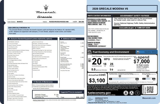 2026 Maserati Grecale Modena