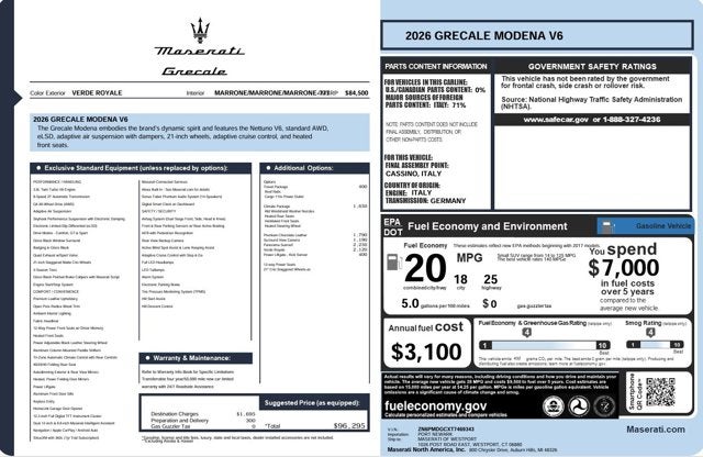 2026 Maserati Grecale Modena